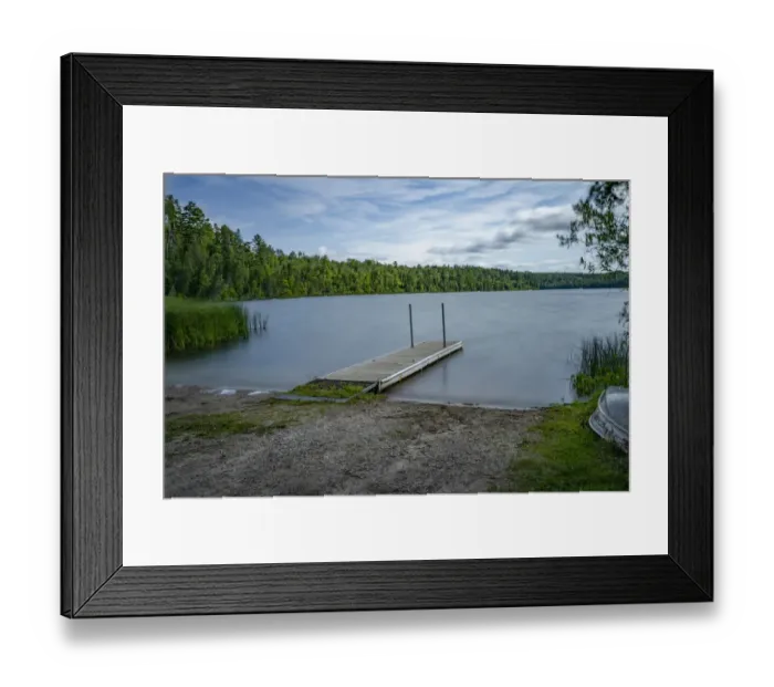 Framed Print : USA, Minnesota, La Salle Lake State Recreation Area boat launch