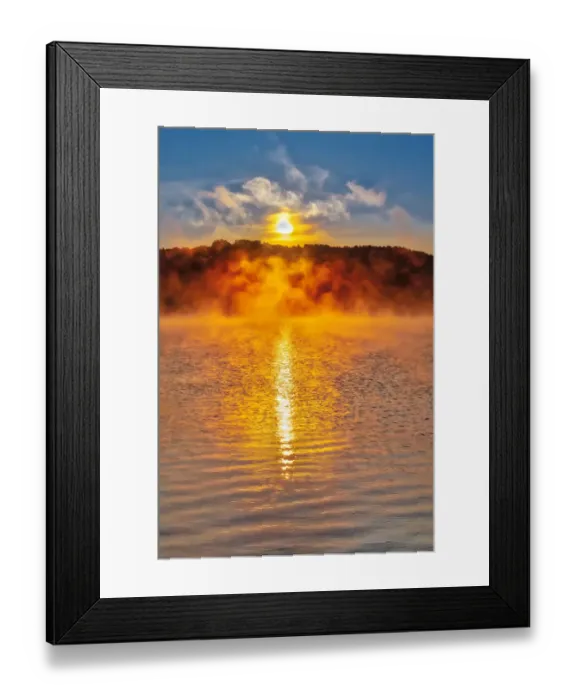 Framed Print : Dock on Long Lake at sunrise, Bridgton, Maine Framed Print : Dock on Long Lake at sunrise, Bridgton, Maine