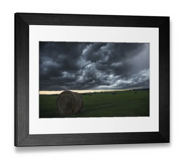 Framed Print : Storm coming into the field Framed Print : Storm coming into the field