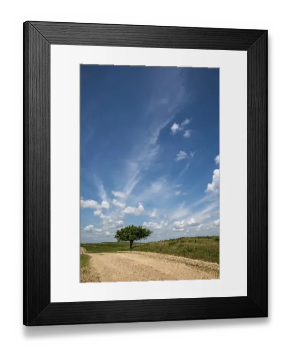 Framed Print : Partly cloudy day in the Flint Hills of Kansas Framed Print : Partly cloudy day in the Flint Hills of Kansas