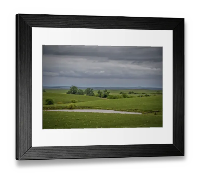 Framed Print : Cloudy day in the Flint Hills of Kansas Framed Print : Cloudy day in the Flint Hills of Kansas