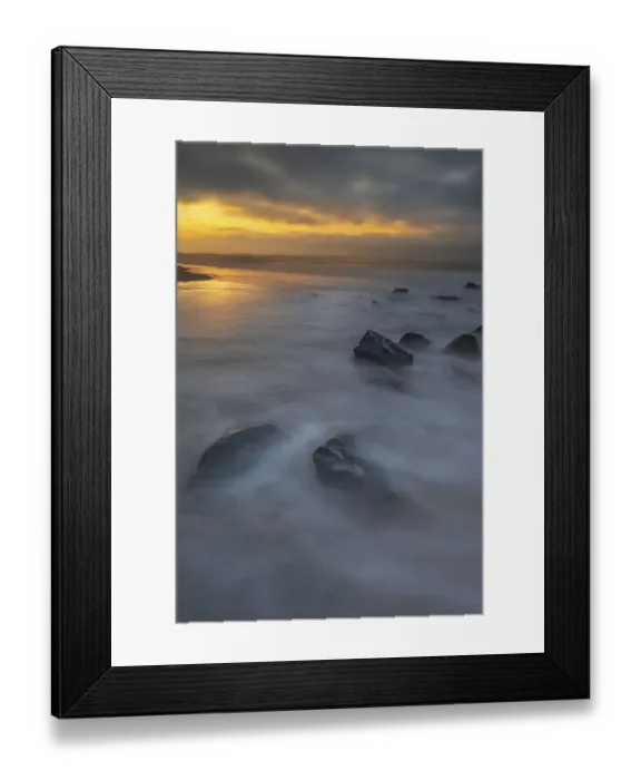 Framed Print : USA, New Jersey, Cape May National Seashore. Sunrise on rocky shoreline Framed Print : USA, New Jersey, Cape May National Seashore. Sunrise on rocky shoreline