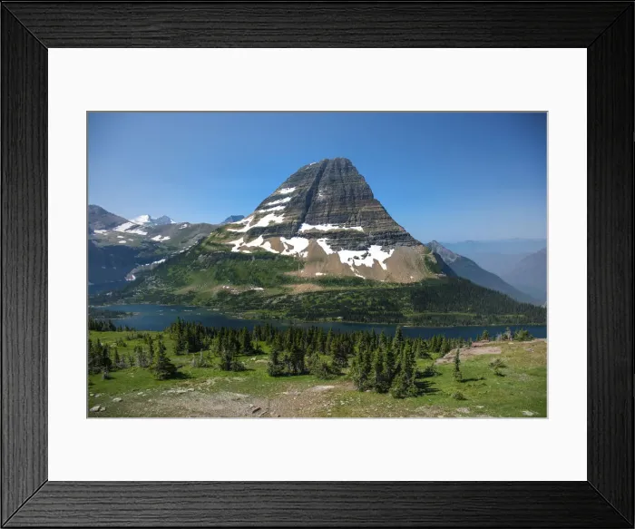 Framed Print : Bear Hat Mountain, Glacier National Park, Montana, USA Framed Print : Bear Hat Mountain, Glacier National Park, Montana, USA