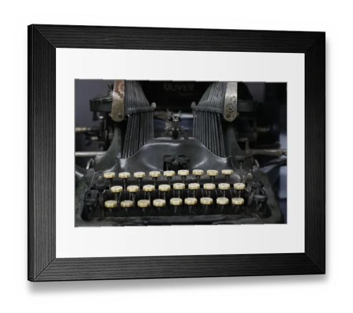 Framed Print : Close-up of antique typewriter Framed Print : Close-up of antique typewriter