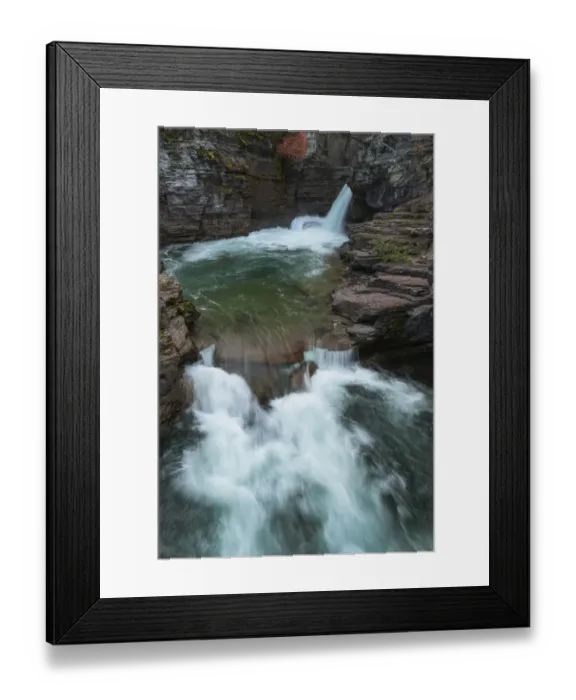 Framed Print : Saint Mary Falls, Glacier National Park Framed Print : Saint Mary Falls, Glacier National Park