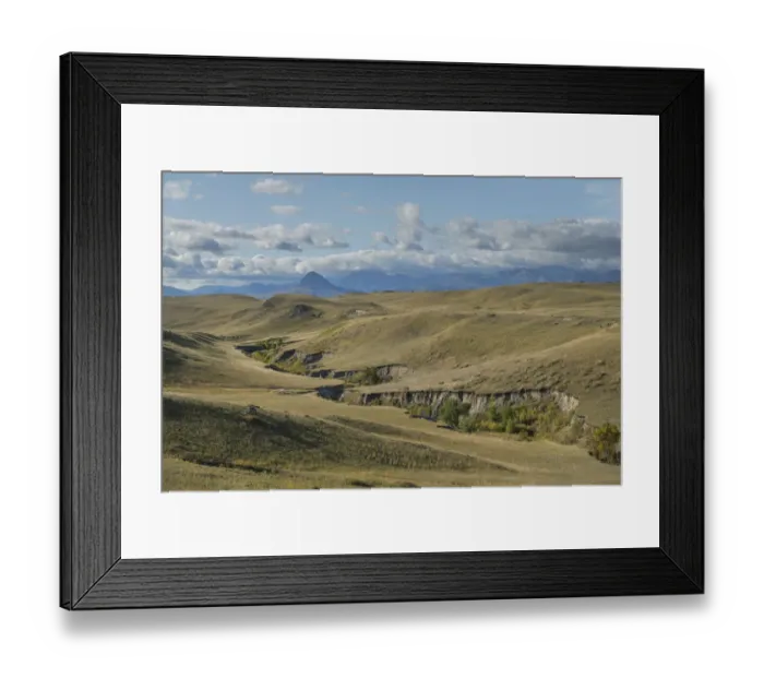 Framed Print : Sun River Wildlife Management Area near Augusta, Montana