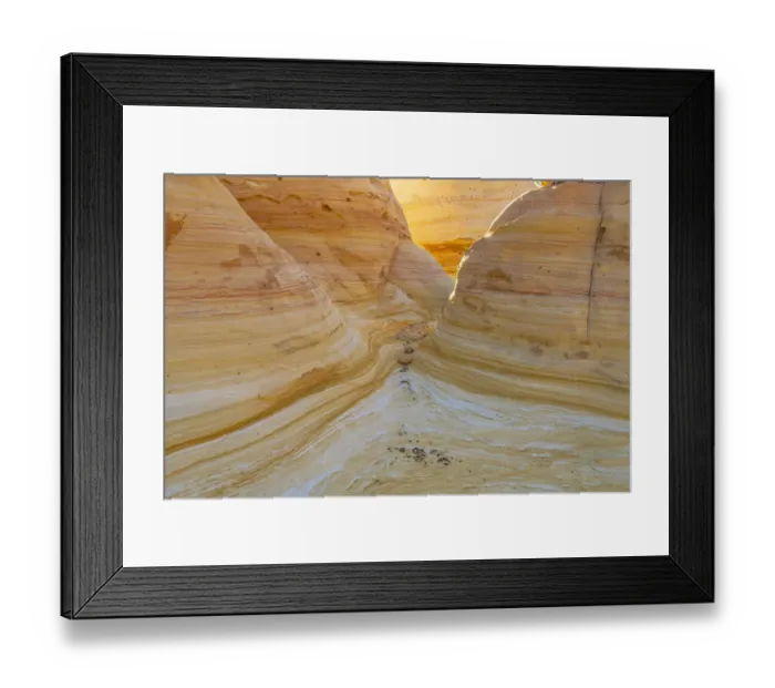 Framed Print : USA, New Mexico, Ojito Wilderness. Eroded desert rocks