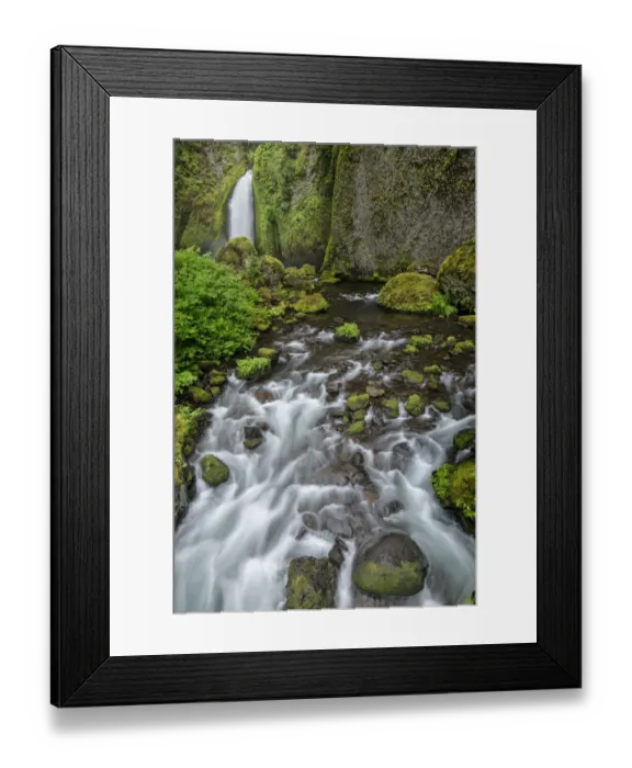 Framed Print : Wahclella Falls along Tanner Creek, Columbia River Gorge, Oregon Framed Print : Wahclella Falls along Tanner Creek, Columbia River Gorge, Oregon