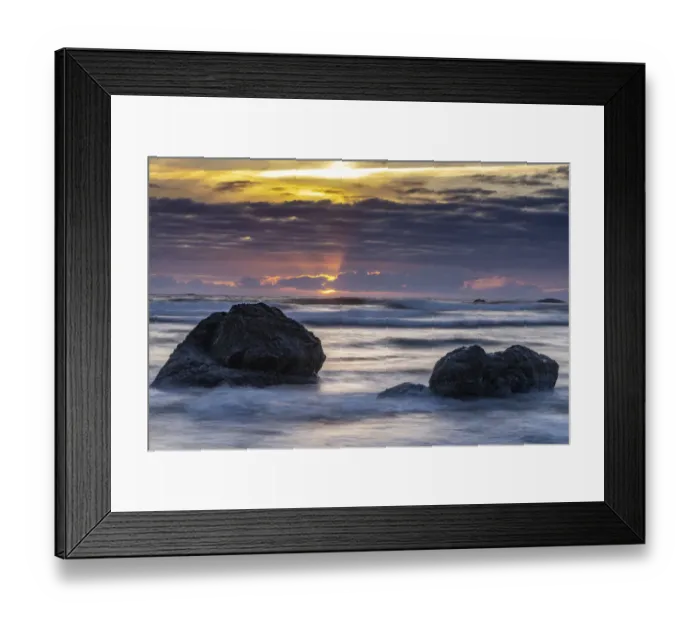 Framed Print : USA, Oregon, Bandon Beach. Pacific Ocean shoreline at sunset Framed Print : USA, Oregon, Bandon Beach. Pacific Ocean shoreline at sunset