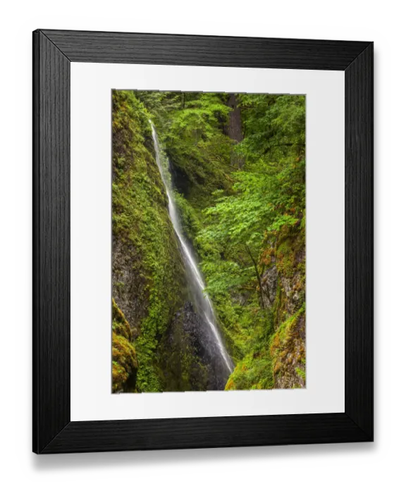 Framed Print : Upper section of Wahclella Falls, Columbia River Gorge National Scenic Area, Oregon