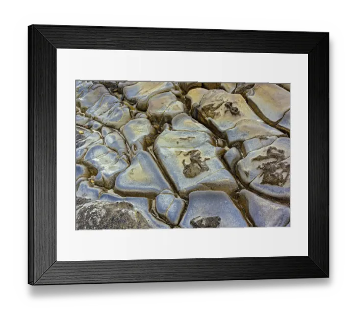 Framed Print : Rock pattern in eroded coastline, Shore Acres State Park, Coos Bay, Oregon Framed Print : Rock pattern in eroded coastline, Shore Acres State Park, Coos Bay, Oregon