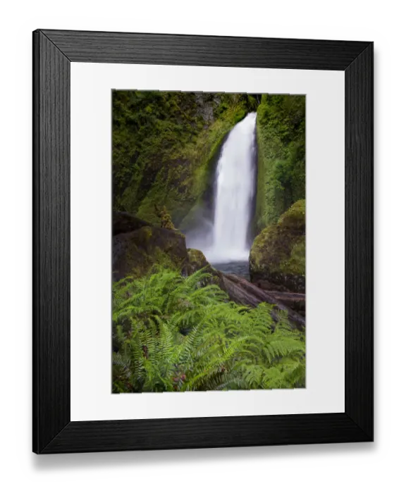 Framed Print : Wahclella Falls along Tanner Creek, Columbia River Gorge, Oregon Framed Print : Wahclella Falls along Tanner Creek, Columbia River Gorge, Oregon