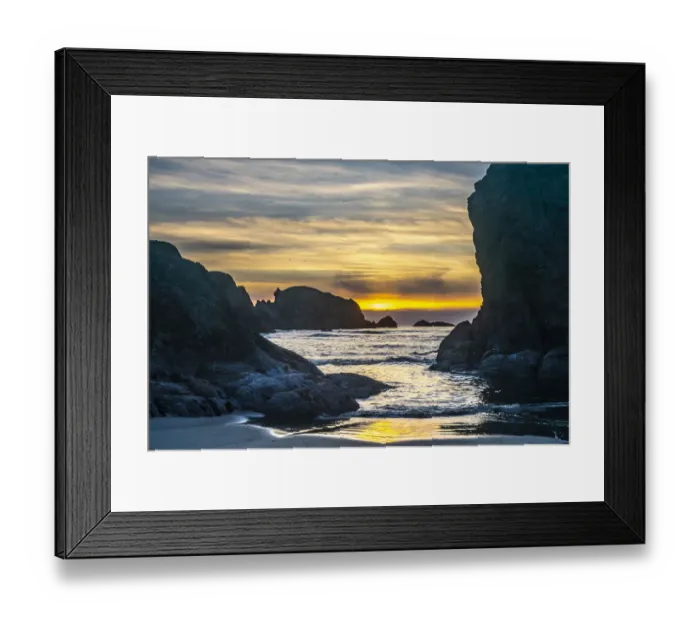 Framed Print : USA, Oregon, Bandon Beach. Pacific Ocean sea stacks at sunset Framed Print : USA, Oregon, Bandon Beach. Pacific Ocean sea stacks at sunset