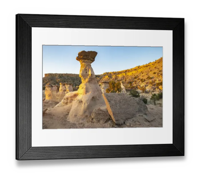 Framed Print : USA, New Mexico, Ojito Wilderness. Eroded desert rocks Framed Print : USA, New Mexico, Ojito Wilderness. Eroded desert rocks