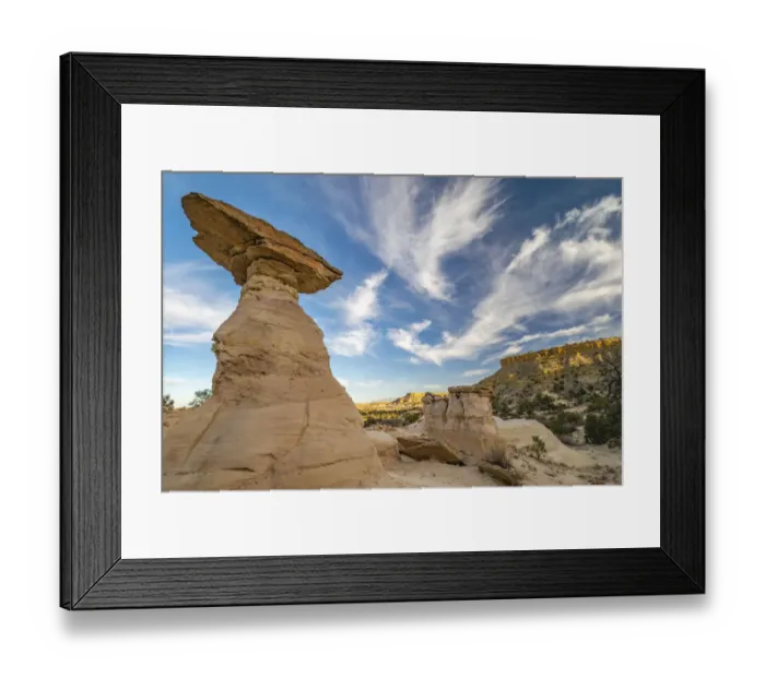 Framed Print : USA, New Mexico, Ojito Wilderness. Eroded desert rocks Framed Print : USA, New Mexico, Ojito Wilderness. Eroded desert rocks