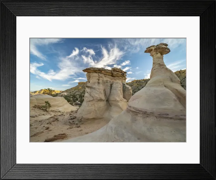 Framed Print : USA, New Mexico, Ojito Wilderness. Eroded desert rocks Framed Print : USA, New Mexico, Ojito Wilderness. Eroded desert rocks