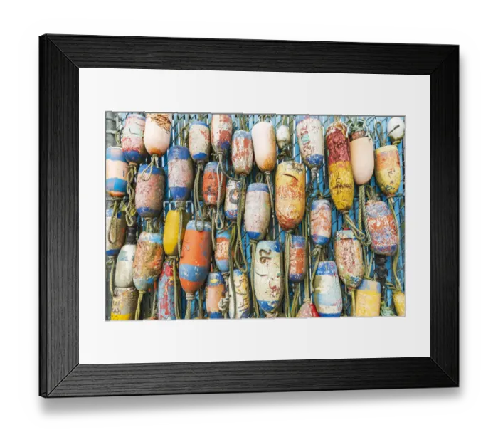 Framed Print : Coos Bay, Oregon, USA. Colorful crab trap floats on the Oregon coast Framed Print : Coos Bay, Oregon, USA. Colorful crab trap floats on the Oregon coast