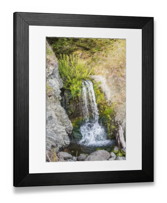 Framed Print : Secret Beach, Oregon, USA. Small creek flowing onto Secret Beach Framed Print : Secret Beach, Oregon, USA. Small creek flowing onto Secret Beach