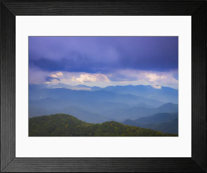 Framed Print : Mountain vista, Blue Ridge Parkway, Smoky Mountains, USA Framed Print : Mountain vista, Blue Ridge Parkway, Smoky Mountains, USA