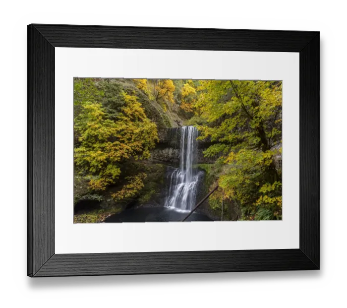 Framed Print : USA, Oregon, Silver Falls State Park. Lower South Falls waterfall landscape Framed Print : USA, Oregon, Silver Falls State Park. Lower South Falls waterfall landscape