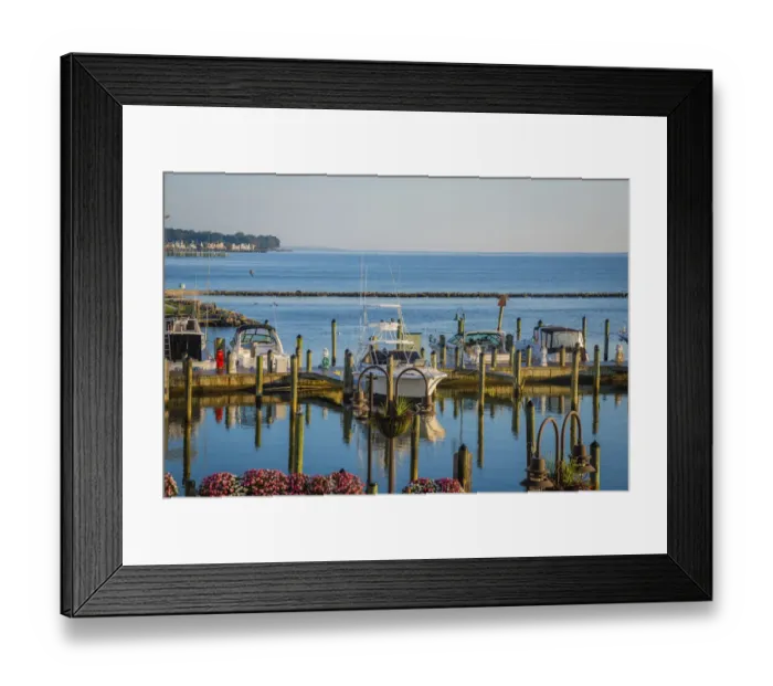 Framed Print : Chesapeake Beach docks, USA