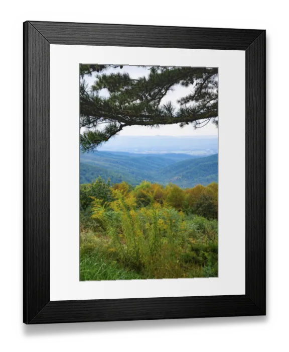 Framed Print : Vista, Shenandoah, Blue Ridge Parkway, Smoky Mountains, USA