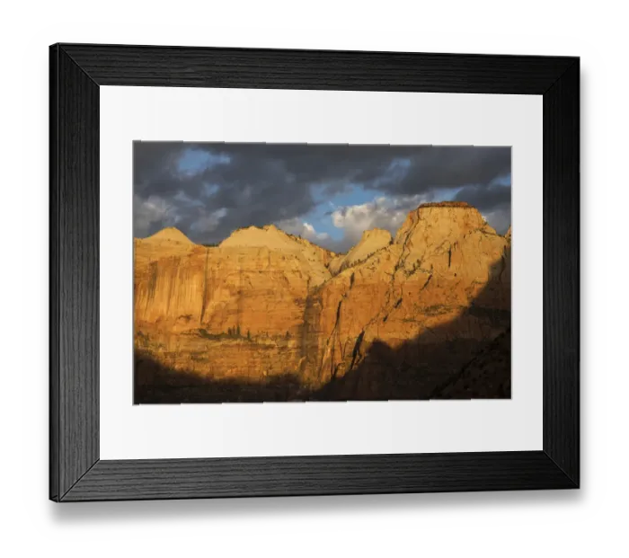 Framed Print : Morning spotlight, Zion National Park Framed Print : Morning spotlight, Zion National Park