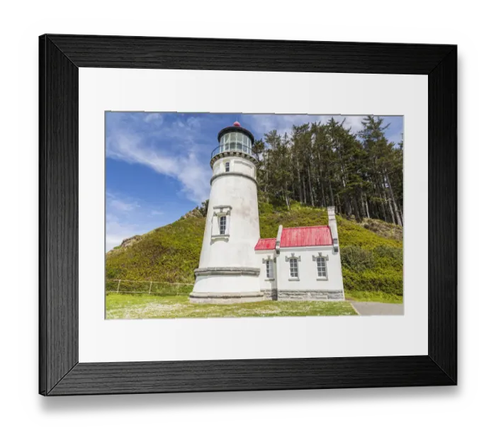 Framed Print : Heceta Head, Oregon, USA. The Heceta Head Lighthouse on the Oregon coast Framed Print : Heceta Head, Oregon, USA. The Heceta Head Lighthouse on the Oregon coast