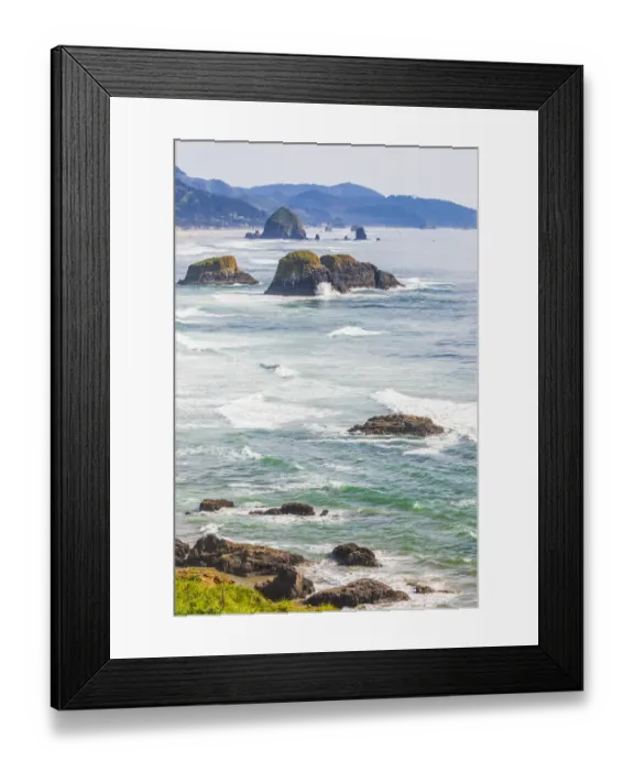 Framed Print : Ecola State Park, Oregon, USA. Sea stacks and surf at Ecola State Park on the Oregon coast Framed Print : Ecola State Park, Oregon, USA. Sea stacks and surf at Ecola State Park on the Oregon coast