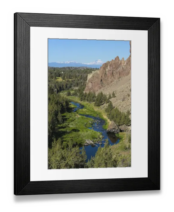 Framed Print : Terrebonne, Oregon, USA. Smith Rock State Park, Crooked River