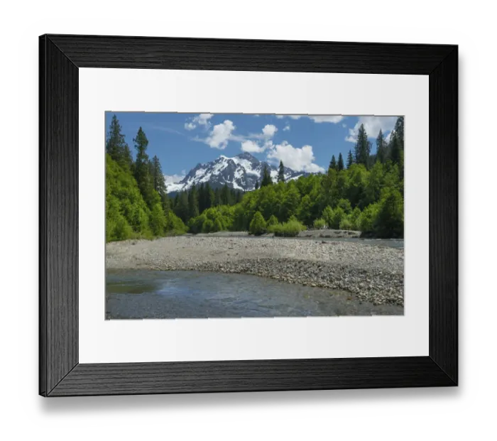 Framed Print : Mount Shuksan from the Nooksack River, North Cascades, Washington State Framed Print : Mount Shuksan from the Nooksack River, North Cascades, Washington State