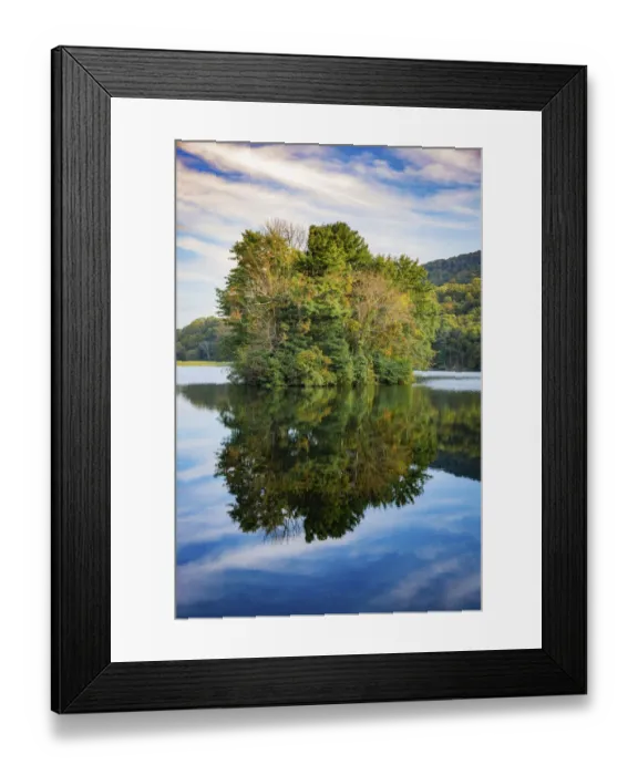 Framed Print : Lake reflections, Peaks Of Otter, Blue Ridge Parkway, Smoky Mountains, USA Framed Print : Lake reflections, Peaks Of Otter, Blue Ridge Parkway, Smoky Mountains, USA