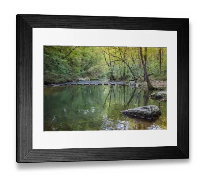 Framed Print : Otter Lake Creek boulders and reflections, Blue Ridge Parkway, Smoky Mountains, USA Framed Print : Otter Lake Creek boulders and reflections, Blue Ridge Parkway, Smoky Mountains, USA