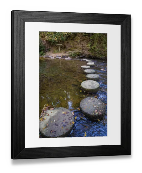Framed Print : Otter Lake Creek stepping stones, Blue Ridge Parkway, Smoky Mountains, USA Framed Print : Otter Lake Creek stepping stones, Blue Ridge Parkway, Smoky Mountains, USA