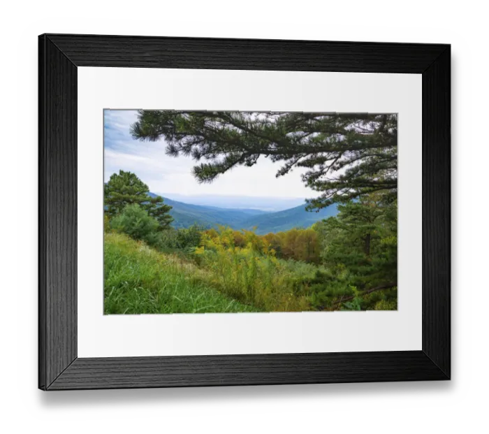 Framed Print : Vista, Shenandoah, Blue Ridge Parkway, Smoky Mountains, USA Framed Print : Vista, Shenandoah, Blue Ridge Parkway, Smoky Mountains, USA