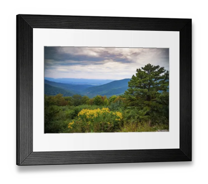 Framed Print : Vista, Shenandoah, Blue Ridge Parkway, Smoky Mountains, USA Framed Print : Vista, Shenandoah, Blue Ridge Parkway, Smoky Mountains, USA