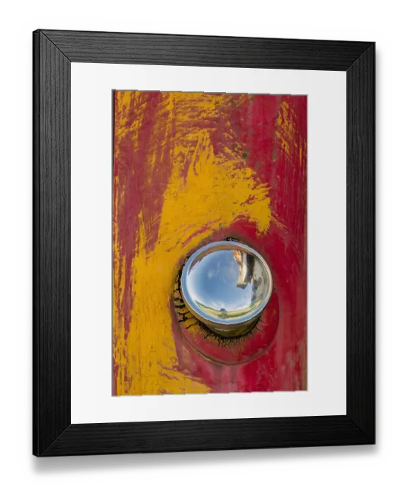 Framed Print : Gas cap on old abandoned truck, Palouse region of eastern Washington State