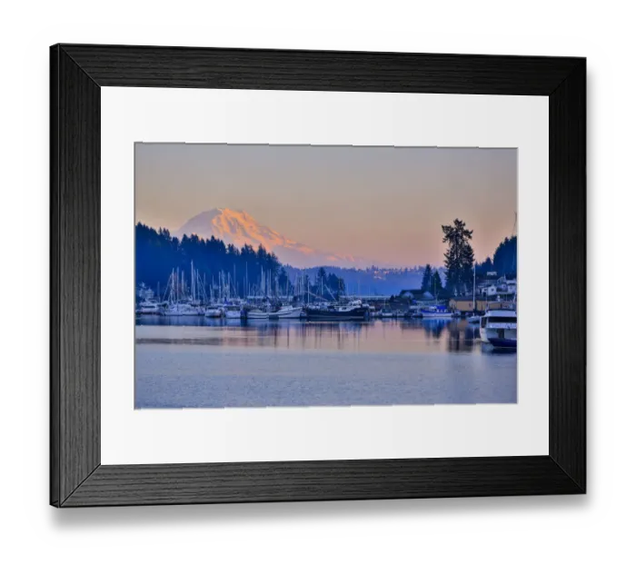 Framed Print : Gig Harbor, Washington State, USA. Marina Framed Print : Gig Harbor, Washington State, USA. Marina
