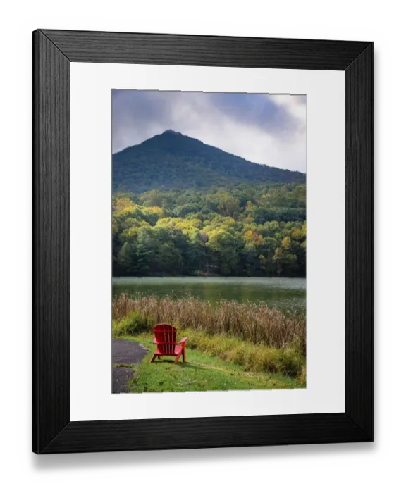 Framed Print : Reflections, Peaks Of Otter, Blue Ridge Parkway, Smoky Mountains, USA