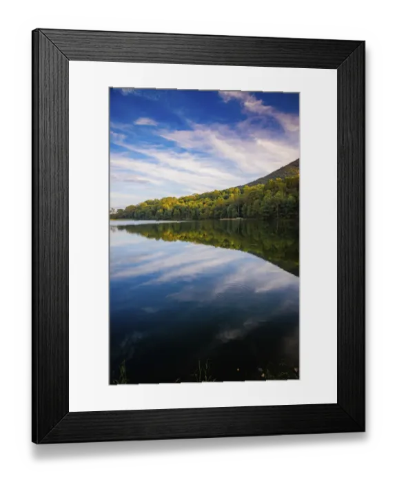 Framed Print : Lake reflections, Peaks Of Otter, Blue Ridge Parkway, Smoky Mountains, USA Framed Print : Lake reflections, Peaks Of Otter, Blue Ridge Parkway, Smoky Mountains, USA