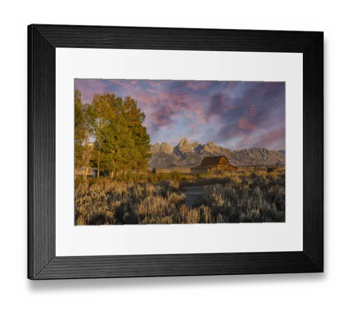 Framed Print : Moulton barn at sunrise and Teton Range, Grand Teton National Park, Wyoming Framed Print : Moulton barn at sunrise and Teton Range, Grand Teton National Park, Wyoming