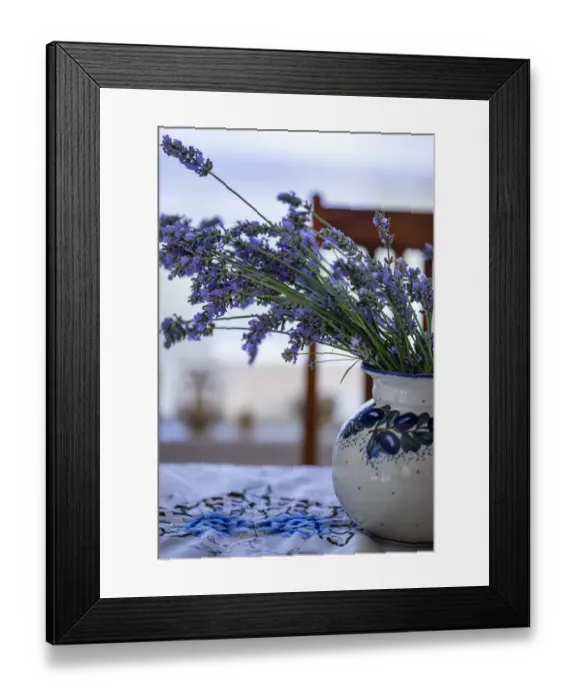 Framed Print : Bremerton, Washington State, USA. Lavender in a vase
