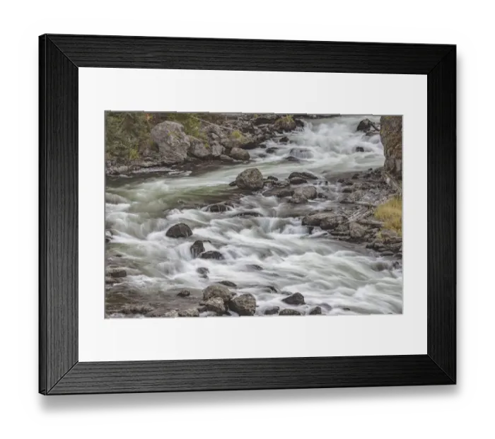 Framed Print : Firehole River, Firehole Canyon drive, Yellowstone National Park, Wyoming