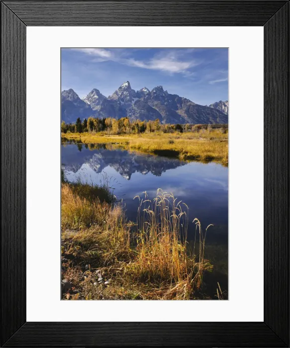 Framed Print : Teton Range from Schwabacher Landing, Grand Teton National Park, Wyoming Framed Print : Teton Range from Schwabacher Landing, Grand Teton National Park, Wyoming