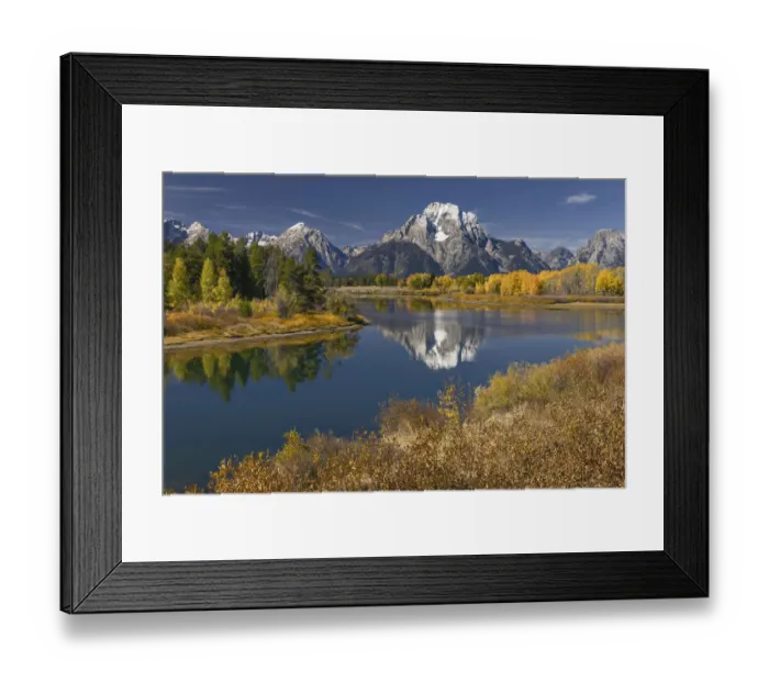 Framed Print : Autumn view of Mount Moran and Snake River, Grand Teton National Park, Wyoming Framed Print : Autumn view of Mount Moran and Snake River, Grand Teton National Park, Wyoming