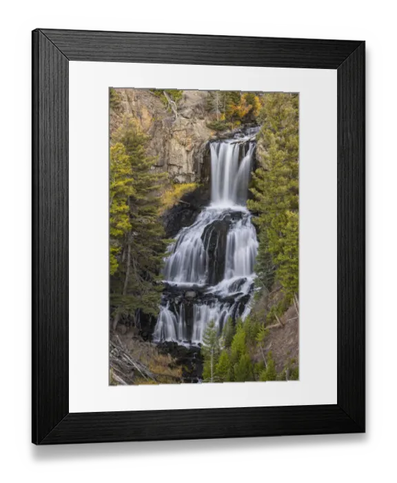 Framed Print : Undine Falls, Yellowstone National Park, Wyoming