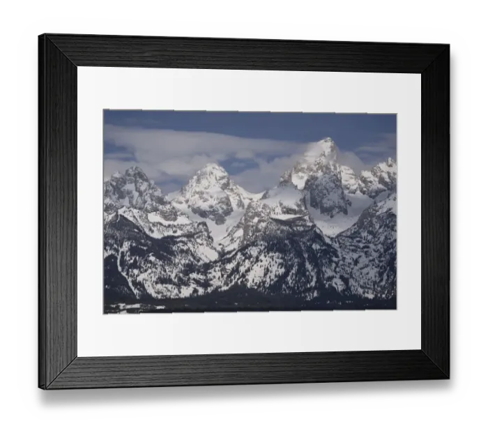 Framed Print : USA, Wyoming, Grand Teton National Park. Clouds over mountains after spring snowstorm Framed Print : USA, Wyoming, Grand Teton National Park. Clouds over mountains after spring snowstorm