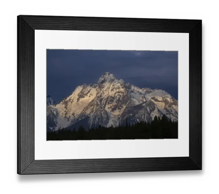 Framed Print : USA, Wyoming, Grand Teton National Park. Sunrise on Grand Teton Range Framed Print : USA, Wyoming, Grand Teton National Park. Sunrise on Grand Teton Range