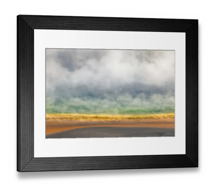 Framed Print : Elevated view of Grand Prismatic spring and colorful bacterial mat, Yellowstone National Park, Wyoming Framed Print : Elevated view of Grand Prismatic spring and colorful bacterial mat, Yellowstone National Park, Wyoming