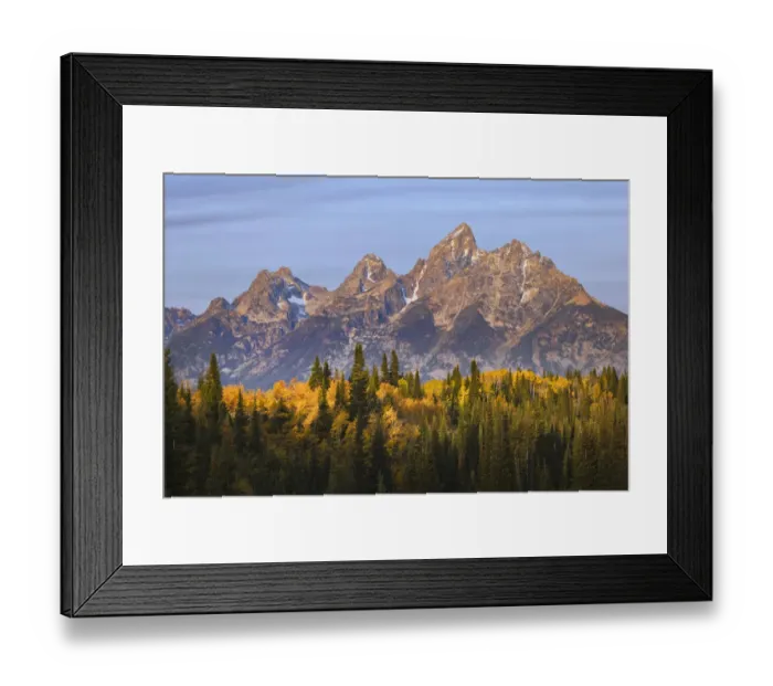 Framed Print : Autumn view of Teton Range at sunrise, Grand Teton National Park, Wyoming Framed Print : Autumn view of Teton Range at sunrise, Grand Teton National Park, Wyoming